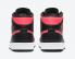 Air Jordan 1 Mid Black Siren Red White Basketball Shoes BQ6472-004