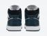 Air Jordan 1 Mid Dark Teal White Black Shoes 554724-411