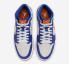 Air Jordan 1 Mid Knicks Game Royal Rush Orange Phantom White FD1029-400