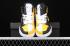 Air Jordan 1 Mid Quai 54 Black White Yellow Mens Shoes CJ9219-700