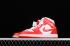Air Jordan 1 Mid White Orange Basketball Shoes BQ6472-116