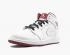 Air Jordan 1 Retro Mid GS White Gym Red Black Basketball Shoes 554725-103