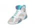 Air Jordan 7 Retro GS Natural Grey Blue Basketball Shoes 442960-001