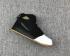Air Jordan Retro 1 Mid Dipped Toe Black Gold White Basketball Shoes 640737-021