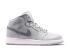 Nike Air Jordan 1 Mid BG Wolf Grey Cool Grey White Kids Shoes 554725-033