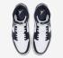 Nike Air Jordan 1 Mid White Obsidian Metallic Gold 554724-174