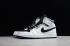 Nike Air Jordan 1 Mid White Silver Black 554724-121