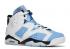 Air Jordan 6 Retro GS Unc Home Blue University College Navy Black White 384665-410