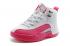Nike Air Jordan XII 12 Kid Children Shoes White Pink 510815-109