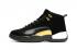 Nike Air Jordan XII 12 Retro Velvet black white yellow Women Shoes