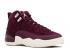 Air Jordan 12 Retro Bg Gs Bordeaux Sail Silver Metallic 153265-617