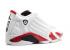 Air Jordan 14 Retro Gs 2012 Candy Cane Metallic Black Varsity White Silver Red 487524-101