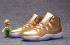 Nike Air Jordan XI 11 Retro Gold White Men Shoes