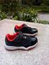 Nike AirJordan XI 11 generation black and white red basketball kids shoes