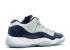 Air Jordan 11 Retro Low Bg Gs Georgetown Navy White Mist Midnight Grey 528896-007