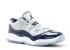 Air Jordan 11 Retro Low Bp Ps Georgetown Navy White Mist Midnight Grey 505835-007