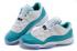Nike Air Jordan 11 XI Retro Low GG White Aqua Green Snakeskin 580521 143
