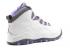 Air Jordan 10 Retro Gs Light White Medium Graphite Violet 310806-151