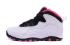 Nike Air Jordan Retro 10 GS GG Pure Platinum Vivid Pink Black 487211 008