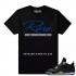 Match Air Jordan 4 Motorsport Away Rare Air Script Black T shirt