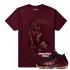 Maroon Foams Sneaker tee shirt webp