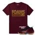 Match Maroon Foamposite Foams 2 Fresh Maroon T-shirt