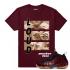 Match Maroon Foamposite That Loud Maroon T-shirt