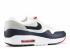 Air Max 1 Patch White Obsidian University Red 704901-146
