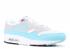 Nike Air Max 1 Anniversary Black White Aqua Neutral Grey 908375-105