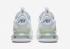 Nike Air Max 270 White Volt Metallic Silver Shoes CI2671-100