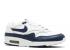 Nike Air Max 1 Leather Midnight Navy White 307101-141