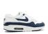 Nike Air Max 1 Leather Midnight Navy White 307101-141