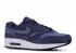 Nike Air Max 1 Premium Shoes Indigo Blue 875844-501