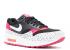 Nike Wmns Air Max 1 Print Black Fireberry Pink Pow White 528898-002