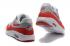 Nike Air Max 1 Ultra Essential Grey Red White Men Running Shoes OG 819476-006