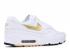 Air Max 90 1 White Black Gold Metallic AJ7695-102