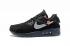 Nike Air Max 90 OW Men Running Shoes Black Silver AA7293-100