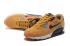 Nike Air Max 90 LTHR yellow carbon grey orange yellow Men Running Shoes 683282-021