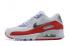 2020 New Nike Air Max 90 Essential White Red Purple Grey Running Shoes CU3005-106