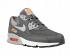 Nike Air Max 90 Print Dark Grey Total Orange Mens Running Shoes 749817-018