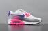 Nike Air Max 90 Essential Grey White Pink Purple Varsity 325213-136