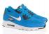 Nike Air Max 90 Ultra Essential Heritage Cyan White Black Running Shoes 819474-401