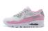 Nike Air Max 90 VT QS WMNS Women GS Running Shoes White Pink Metallic Silver 813153-107