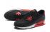 Nike Air Max 90 Woven Men Training Running Shoes Black Red White 833129-002