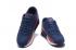 Nike Air Max 90 Woven Men Training Running Shoes Navy Blue Red White 833129-007