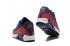 Nike Air Max 90 Woven Men Training Running Shoes Navy Blue Red White 833129-007