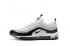 Nike Air Max 97 Pure White Black Men Running Shoes Sneakers Trainers 312641-006