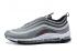 Nike Air Max 97 Running Unisex Shoes Light Grey White Red