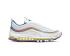 Nike Wmns Air Max 97 SE White Iridescent Stripes Hyper Blue CW2456-100