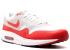 Nike Air Max Lunar 1 White Challenge Red Neutral Grey 654469-101